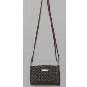 Maggie Brown Cross Body Purse Wallet Handbag